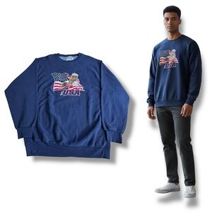 Men’s Steve & Barry’s USA Bald Eagle Crewneck Sweatshirt